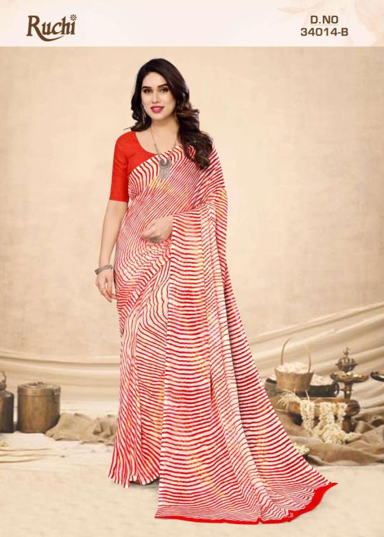 RUCHI-SAREES-STAR-CHIFFON-LEHRIYA-14-BEAUTIFUL-SET-TO-SET-SAREES-CATALOGUE-4