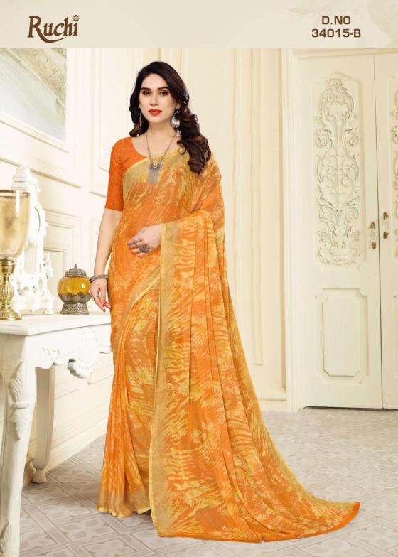 RUCHI-SAREES-STAR-CHIFFON-LEHRIYA-15-BEAUTIFUL-SET-TO-SET-SAREES-CATALOGUE-7