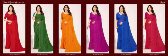 RUCHI-SAREES-STAR-CHIFFON-LEHRIYA-17-BEAUTIFUL-SET-TO-SET-SAREES-CATALOGUE-5