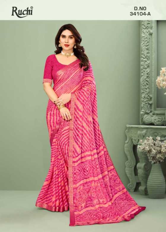 RUCHI-SIMAYAA-LEHRIYA-104-CHIFFON-SAREE-WITH-ATTACHED-BORDER-BEAUTFUL-SAREE-CATALOGUE-3