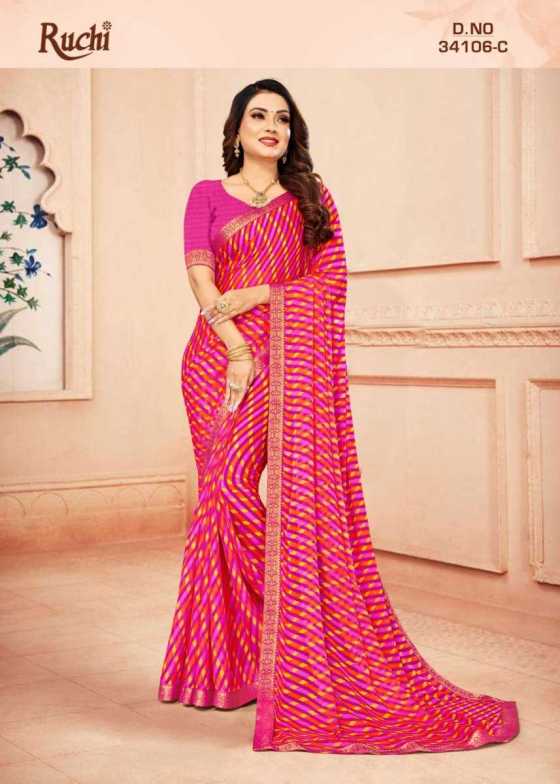 RUCHI-SIMAYAA-LEHRIYA-106-CHIFFON-SAREE-WITH-ATTACHED-BORDER-BEAUTFUL-SAREE-CATALOGUE-5