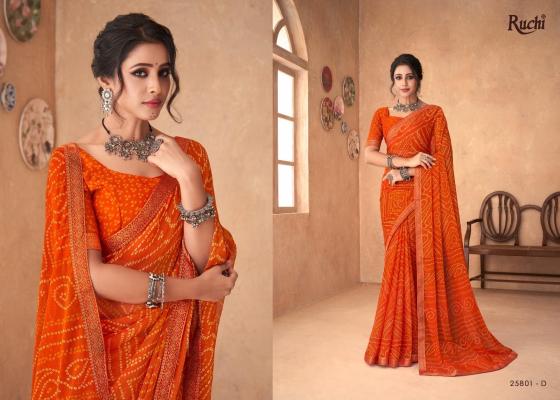 RUCHI-SIMAYAA-VOL-18-SERIES-25801A-TO-25803D-CHIFFON-BANDHNI-SAREE-ATTACHED-WITH-BANARSI-BORDER-BEAUTIFUL-SAREE-CATALOGUE-2