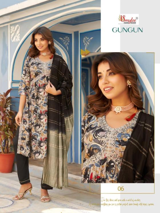 RUNG-GUN-GUN-HEAVY-FOIL-RIYON-PRINT-WITH-EMBROIDERY-WORK-KURTI-WITH-PANT-DUPATTA-CATLOG-6