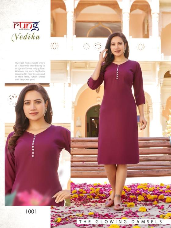 RUNG-VEDIKA-HEAVY-22KG-RIYON-WITH-NECK-SLEEVE-BUTTON-KURTI-CATALOGUE-1