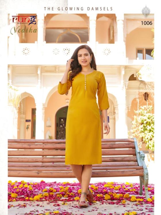 RUNG-VEDIKA-HEAVY-22KG-RIYON-WITH-NECK-SLEEVE-BUTTON-KURTI-CATALOGUE-8