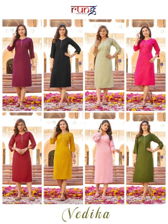 RUNG-VEDIKA-HEAVY-22KG-RIYON-WITH-NECK-SLEEVE-BUTTON-KURTI-CATALOGUE-9