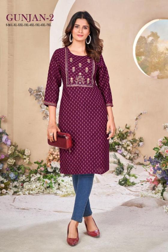 SANGEET-GUNJAN-2-RAYON-FABRIC-GOLD-KHADI-PRINT-EMBROIDERY-WORK-KURTIS-CATALOGUE-9