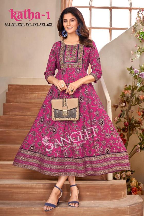 SANGEET-KATHA-1-HEAVY-RAYON-MULTI-COLOURS-GOLD-EMBROIDERY-SEQUENCE-WORK-BEAUTIFUL-KURTI-CATALOGUE-7