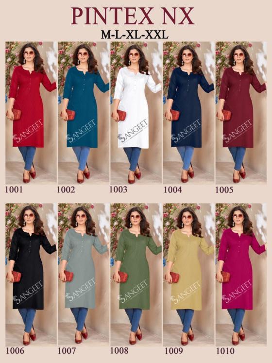 SANGEET-PINTEX-NX-HEAVY-RAYON-PINTEX-WORK-STANDARD-LENGTH-KURTI-CATALOGUE-1