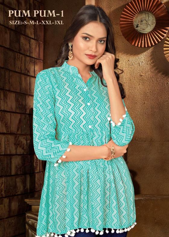 SANGEET-PUMPUM-HEAVY-RAYON-FABRIC-WITH-PUMPUM-AND-KNOT-KURTI-TOP-CATALOGUE-6