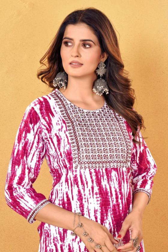 SANGEET-TIE-DIE-1-CASUAL-TOPS-RAYON-IN-DIE-PRINT-WITH-EMBROIDERY-MIRROR-WORK-6-COLOURS-DESIGN-KURTI-TOPS-CATALOGUE-6