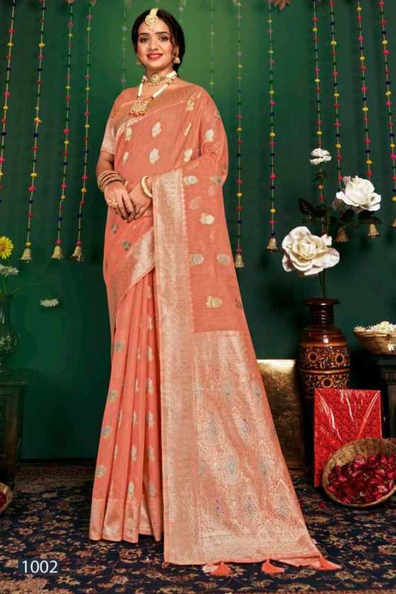 SAROJ-SAREE-HULCHUL-LINEN-VOL-4-HEAVY-PURE-SLUB-LINEN-FABRIC-WITH-FANCY-MEENA-DESIGN-SAREE-CATALOGUE-3