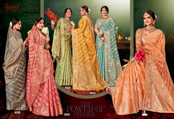 SAROJ-SAREES-SHREYA-SAROSKI-VOL-1-SOFT-ORGANZA-SAREE-IN-MATCHING-WITH-HEAVY-SWAROSKI-CATALOGUE-1