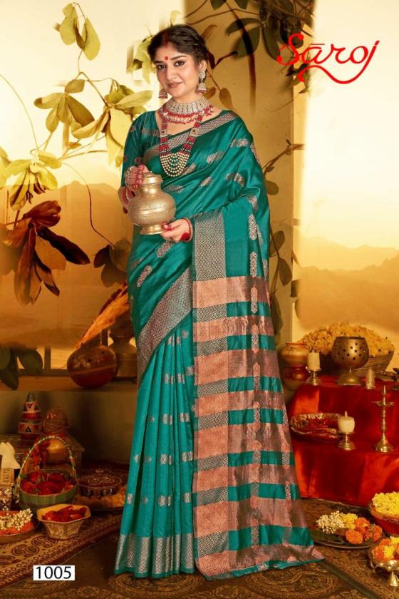 SAROJ-TEXTILES-GANGOTRI-1-SOFT-SILK-WITH-WEAVING-BUTTA-SAREE-CATALOGUE-1