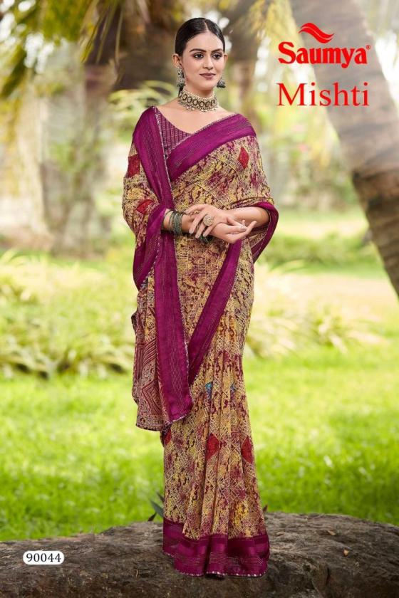 SAUMAYA-MISHTI-GEORGETTE-PATTERN-WITH-VISCOSE-BORDER-DISCHARGE-PRINT-DIGITAL-PIPING-BEAUTIFUL-SAREE-CATALOGUE-3