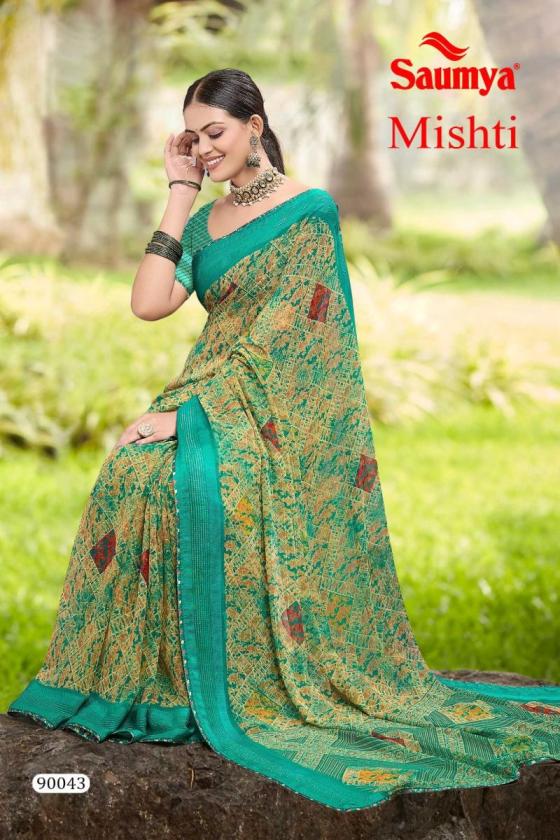 SAUMAYA-MISHTI-GEORGETTE-PATTERN-WITH-VISCOSE-BORDER-DISCHARGE-PRINT-DIGITAL-PIPING-BEAUTIFUL-SAREE-CATALOGUE-4