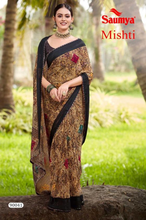 SAUMAYA-MISHTI-GEORGETTE-PATTERN-WITH-VISCOSE-BORDER-DISCHARGE-PRINT-DIGITAL-PIPING-BEAUTIFUL-SAREE-CATALOGUE-6