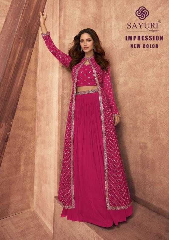 SAYURI-DESIGNER-IMPRESSION-CHINON-SILK-FREE-SIZE-STITCHED-3-PIECE-SET-OF-5-COLOURS-READYMADE-DESIGNER-DRESS-CATALOGUE-2