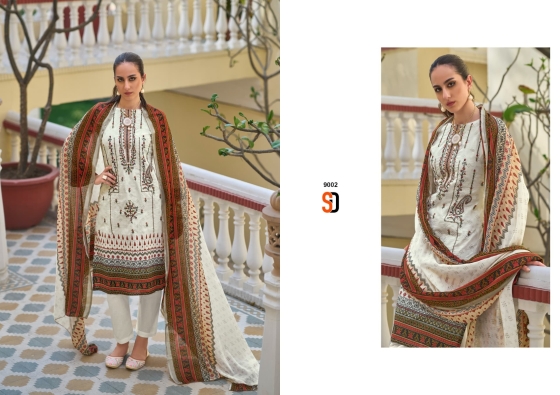 SHARADDHA-DESIGNER-BIN-SAEED-VOL-9-PURE-COTTON-WITH-SELF-EMBROIDERY-DRESS-MATERIAL-CATALOGUE-10