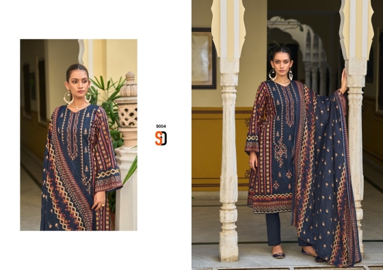 SHARADDHA-DESIGNER-BIN-SAEED-VOL-9-PURE-COTTON-WITH-SELF-EMBROIDERY-DRESS-MATERIAL-CATALOGUE-12