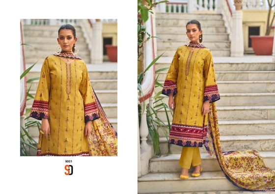 SHARADDHA-DESIGNER-BIN-SAEED-VOL-9-PURE-COTTON-WITH-SELF-EMBROIDERY-DRESS-MATERIAL-CATALOGUE-9