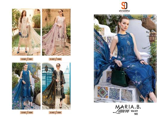 SHRADDHA-DESIGNER-MARIA-B-LWAN-VOL-1NX-PURE-COTTON-EMBROIDERD-CHIKAN-WORK-BEAUTIFUL-DRESS-MAERIAL-CATALOGUE-6