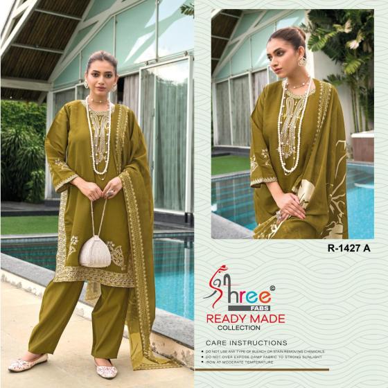 SHREE-FABS-D.NO-1427-VISCOSE-ROMAN-SILK-TOP-AND-PANT-AND-TABY-SILK-DIGITAL-DUPATTA-DRESS-MATERIAL-CATALOGUE-4