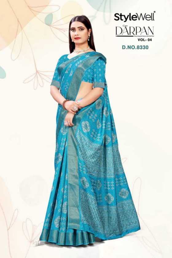 STYEWELL-DARPAN-VOL-4-DOLA-SELF-JACQAURD-PRINT-6-PCS-BEAUTIFUL-SAREE-CATALOGUE-1