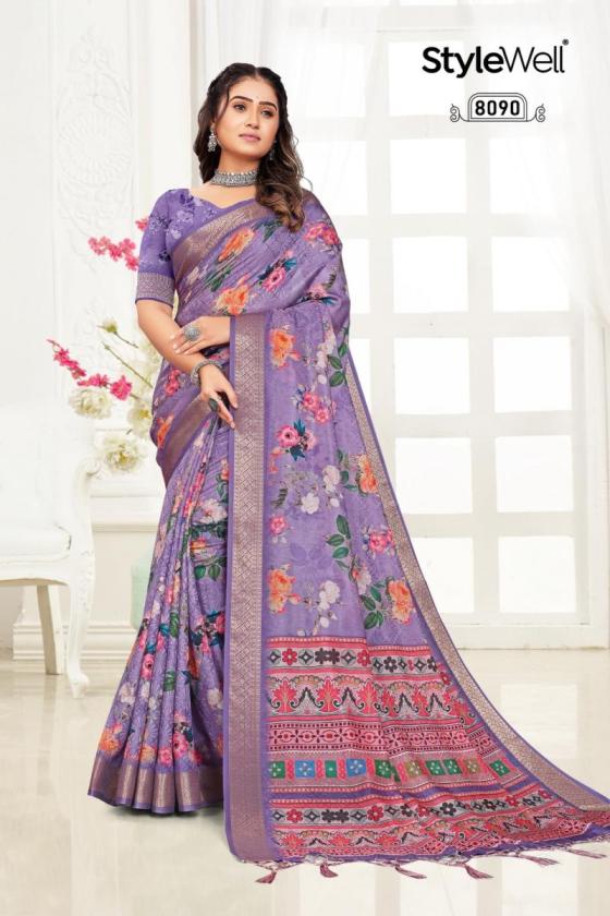 STYLEWELL-APARNA-DIGITAL-PRINT-ON-FANCY-SELF-JACQUARD-SILK-SAREE-CATALOGUE-5