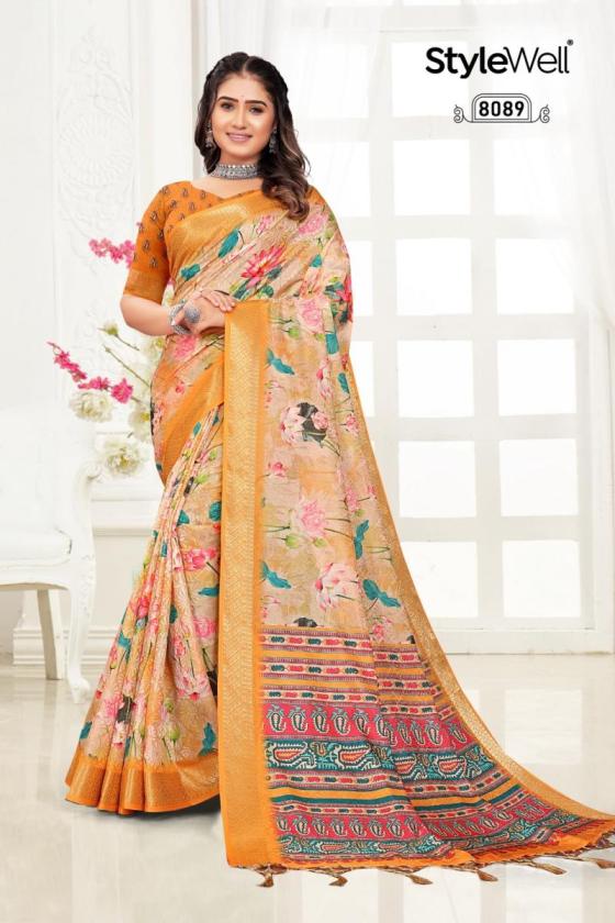 STYLEWELL-APARNA-DIGITAL-PRINT-ON-FANCY-SELF-JACQUARD-SILK-SAREE-CATALOGUE-6