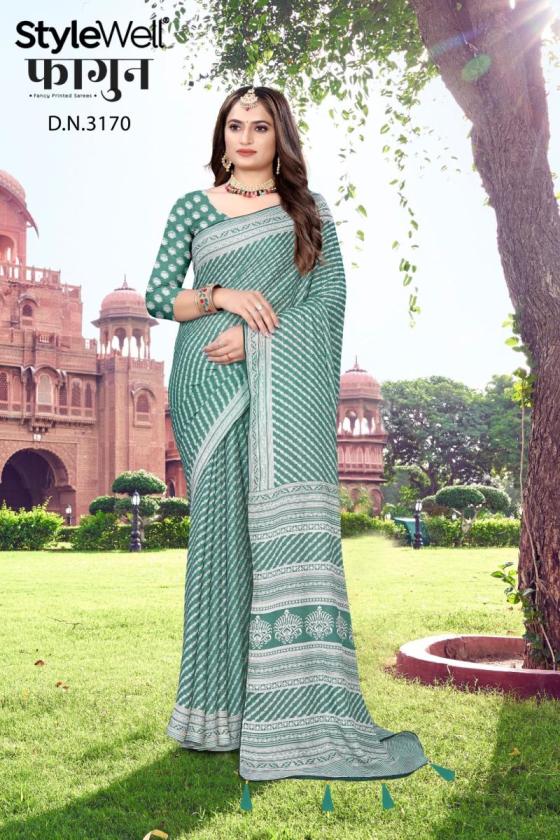 STYLEWELL-FAAGUN-DULL-MOSS-CHIFFON-PRINT-8-PCS-BEAUTIFUL-SAREE-CATALOGUE-3