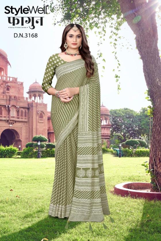 STYLEWELL-FAAGUN-DULL-MOSS-CHIFFON-PRINT-8-PCS-BEAUTIFUL-SAREE-CATALOGUE-5