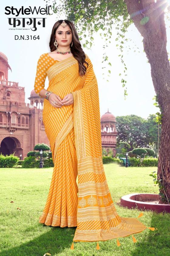 STYLEWELL-FAAGUN-DULL-MOSS-CHIFFON-PRINT-8-PCS-BEAUTIFUL-SAREE-CATALOGUE-9