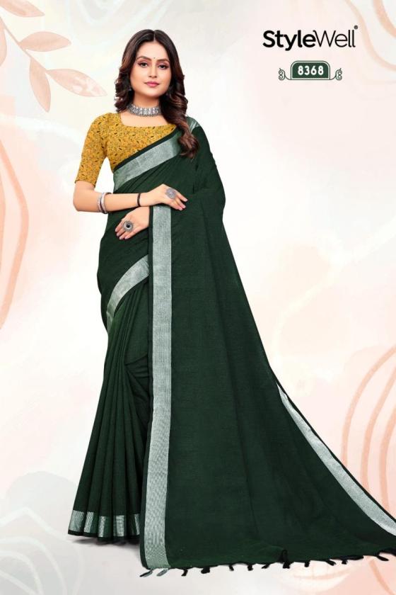 STYLEWELL-KOMAL-LINAN-COTTON-WITH-FANCY-FABRICS-AND-EMB-WORK-BEAUTIFUL-SAREE-CATALOGUE-3