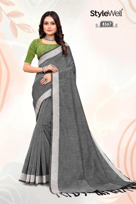 STYLEWELL-KOMAL-LINAN-COTTON-WITH-FANCY-FABRICS-AND-EMB-WORK-BEAUTIFUL-SAREE-CATALOGUE-4