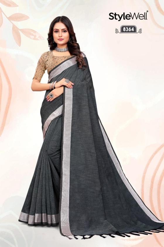 STYLEWELL-KOMAL-LINAN-COTTON-WITH-FANCY-FABRICS-AND-EMB-WORK-BEAUTIFUL-SAREE-CATALOGUE-7