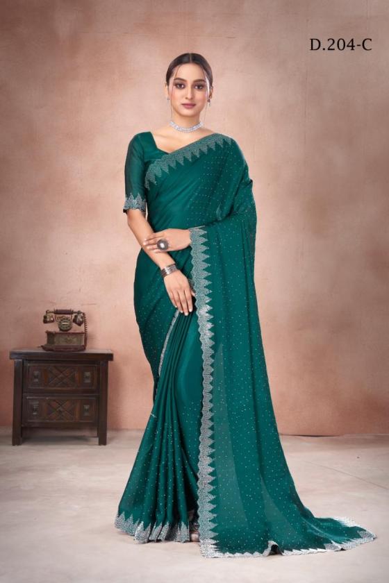 SUMA-DESGINER-D.NO204A-TO-204I-SIROSKI-WORK-ON-SAREE-BORDER-PLAIN-BLOUSE-WITH-HEAVY-SLEEVES-SIROSKI-WORK-CATLOGUE-9