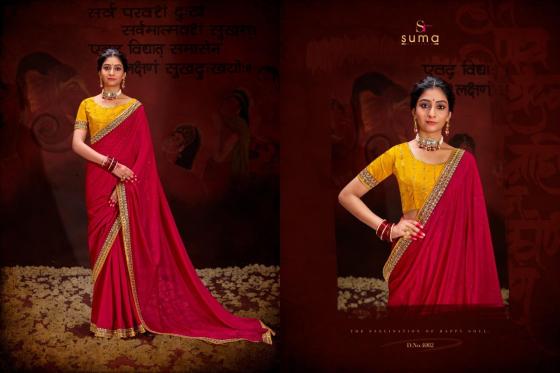 SUMA-DESIGNER-AAYUSHI-SERIES-4001-TO-4009-HEAVY-VICHITRA-BLOOMING-WITH-SWAROVSKI-WORK-SEQUENCE-UNIQUE-BORDER-SAREE-CATLOG-2