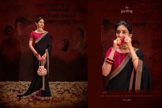 SUMA-DESIGNER-AAYUSHI-SERIES-4001-TO-4009-HEAVY-VICHITRA-BLOOMING-WITH-SWAROVSKI-WORK-SEQUENCE-UNIQUE-BORDER-SAREE-CATLOG-4