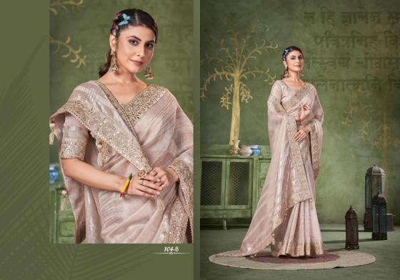 SUMITRA-D.NO-104A-TO-104E-BANARASI-LINEN-CHECKS-WITH-CODING-WORK-BEAUTIFUL-SAREE-CATALOGUE-4