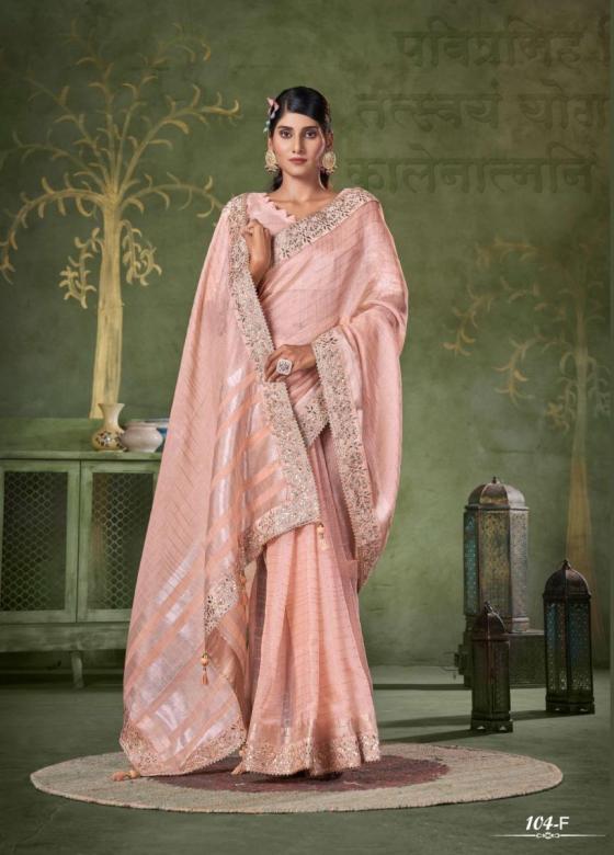 SUMITRA-D.NO-104A-TO-104E-BANARASI-LINEN-CHECKS-WITH-CODING-WORK-BEAUTIFUL-SAREE-CATALOGUE-6