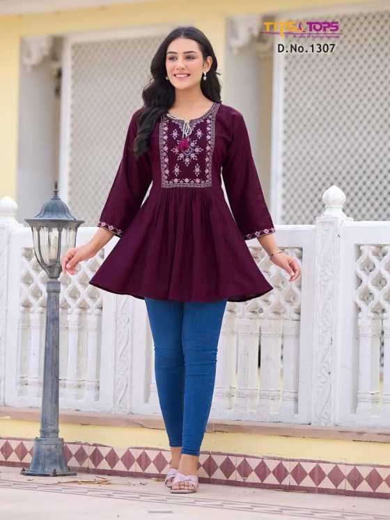 TIPS-TOPS-BUBBY-VOL-13-HEAVY-REYON-SLUB-16KG-FANCY-WESTERN-SHORTY-WITH-EXTRAORDINARY-PATTERS-SHORT-KURTI-CATALUGUE-2