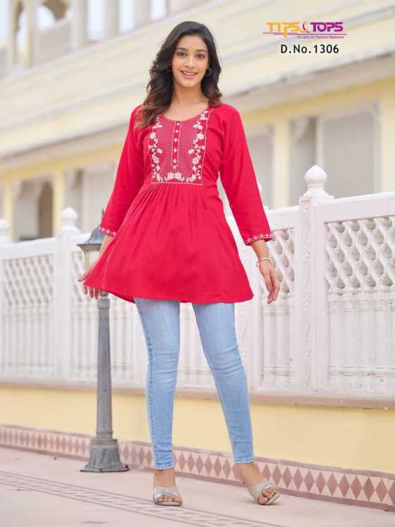 TIPS-TOPS-BUBBY-VOL-13-HEAVY-REYON-SLUB-16KG-FANCY-WESTERN-SHORTY-WITH-EXTRAORDINARY-PATTERS-SHORT-KURTI-CATALUGUE-3