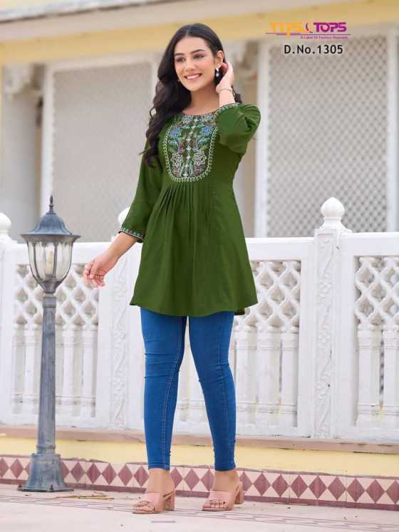 TIPS-TOPS-BUBBY-VOL-13-HEAVY-REYON-SLUB-16KG-FANCY-WESTERN-SHORTY-WITH-EXTRAORDINARY-PATTERS-SHORT-KURTI-CATALUGUE-4