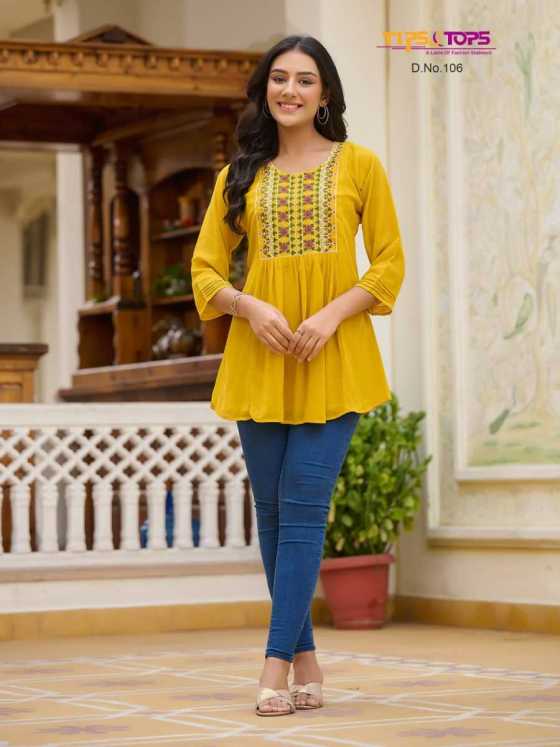 TIPS-TOPS-GLAMOUR-HEAVY-GEORGTTE-WITH-ASTAR-EMBROIDERY-FANCY-WESTURN-SHORTY-KURTI-TOPS-CATALOGUE-2