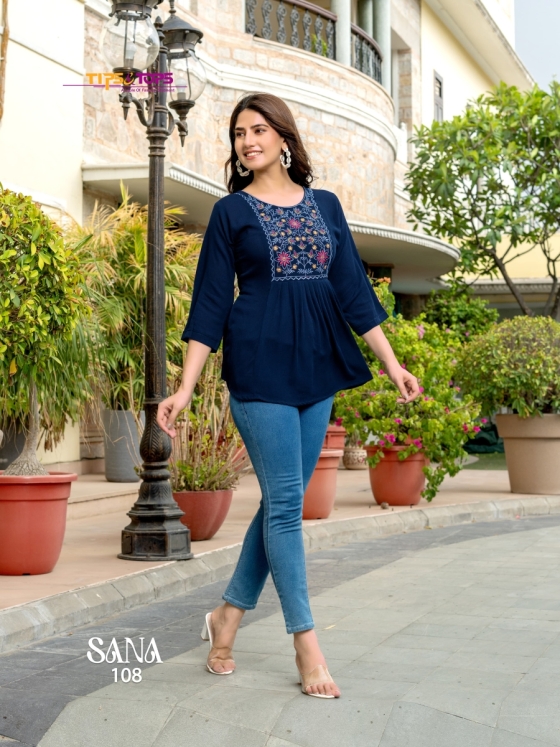 TIPS-TOPS-SANA-VOL-3-REYON-WRINKLE-HEAVY-EMBROIDERY-BEAUTIFUL-FANCY-KURTI-CATALOGUE-1