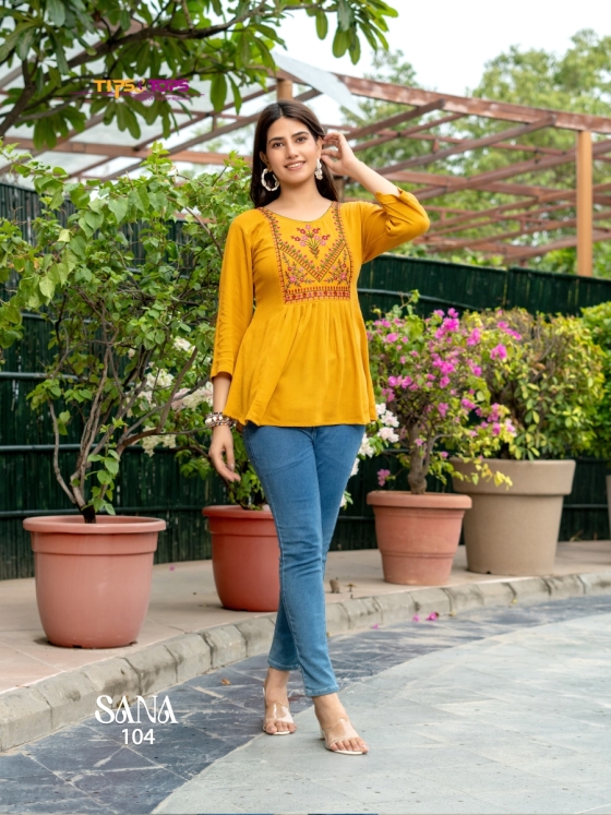 TIPS-TOPS-SANA-VOL-3-REYON-WRINKLE-HEAVY-EMBROIDERY-BEAUTIFUL-FANCY-KURTI-CATALOGUE-3