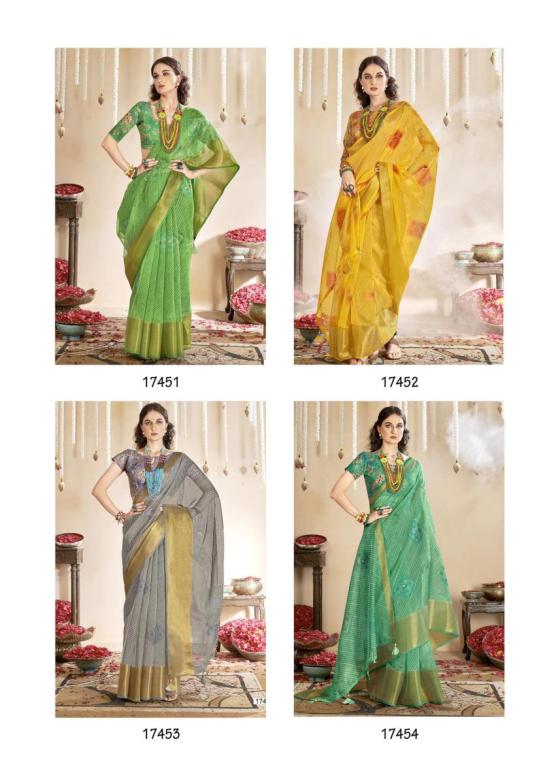 TRIVENI-COLLECTION-ONICA-8-PCS-ORGANZA-SAREES-CATALOGUE-11