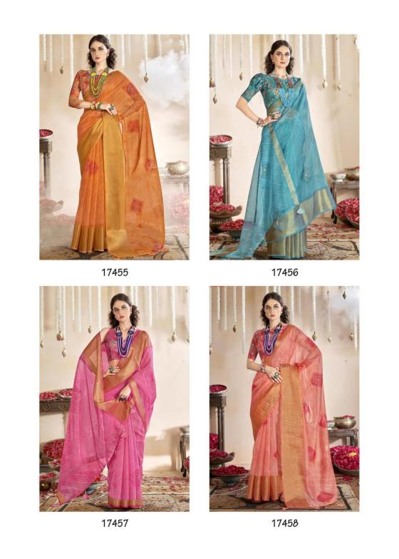 TRIVENI-COLLECTION-ONICA-8-PCS-ORGANZA-SAREES-CATALOGUE-12