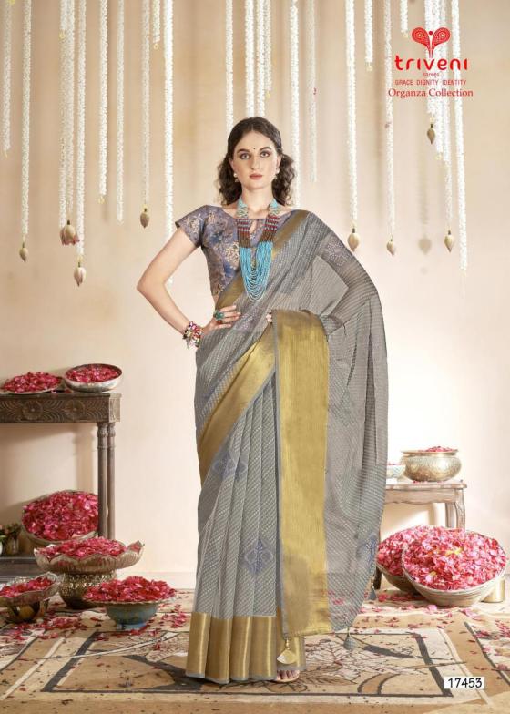 TRIVENI-COLLECTION-ONICA-8-PCS-ORGANZA-SAREES-CATALOGUE-21